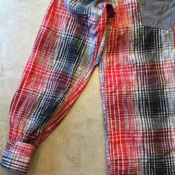 Bundle of 2 Stylish Men’s Long Sleeve Button Shirts – Versatile Gray & Red Combo - Picture 3 of 8